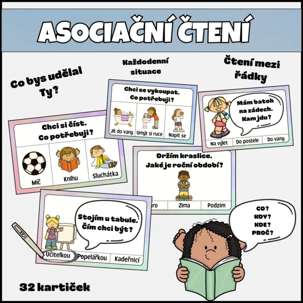 ASOCIAČNÍ ČTENÍ - čtení s porozuměním, hledání souvislostí 1