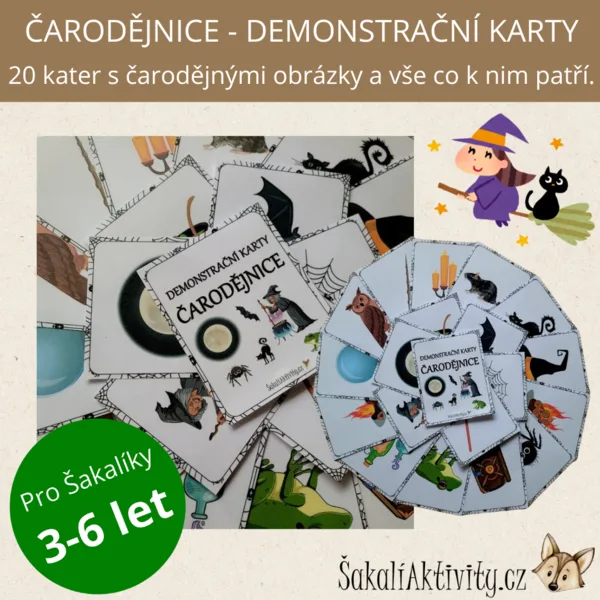  ČARODĚJNICE - demonstrační karty  1