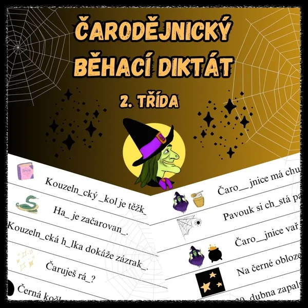 Čarodějnický běhací diktát 1