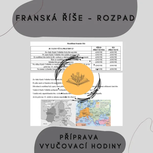 Franská říše - plán hodiny, rozdělení říše 1