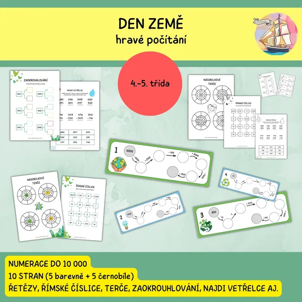 Den Země - hravé počítání pro 4.-5. ročník 1