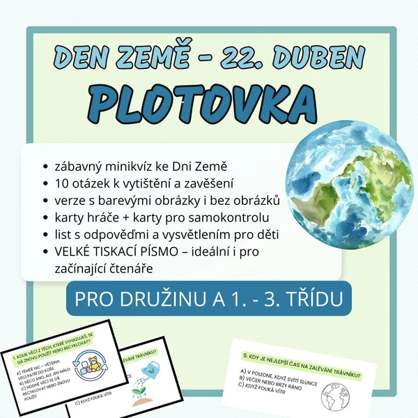 Den Země - plotovka 1