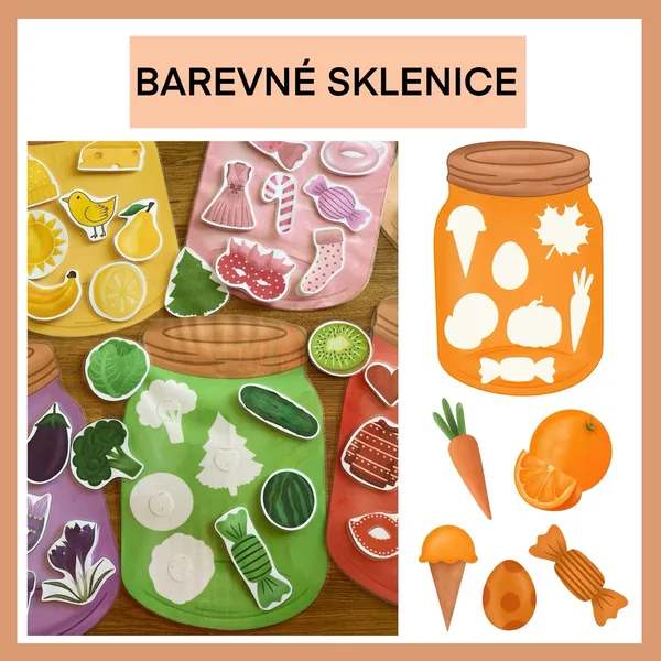 Barvy- barevné sklenice 1