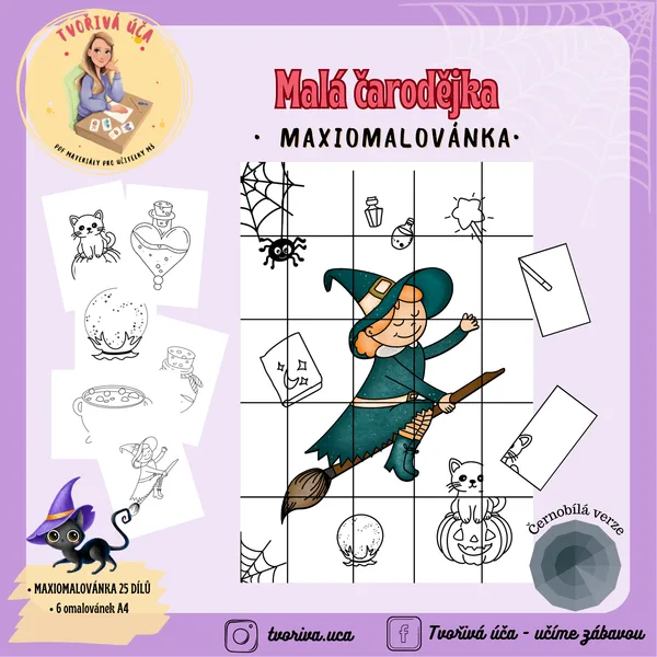 Malá čarodějka - MAXIOMALOVÁNKA 1