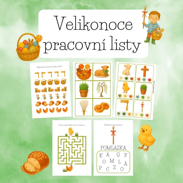 Velikonoce pracovní listy 1
