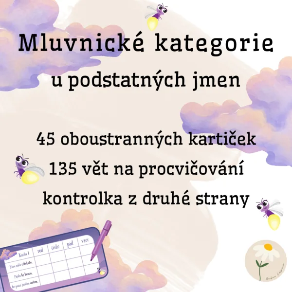 Mluvnické kategorie u podstatných jmen 1