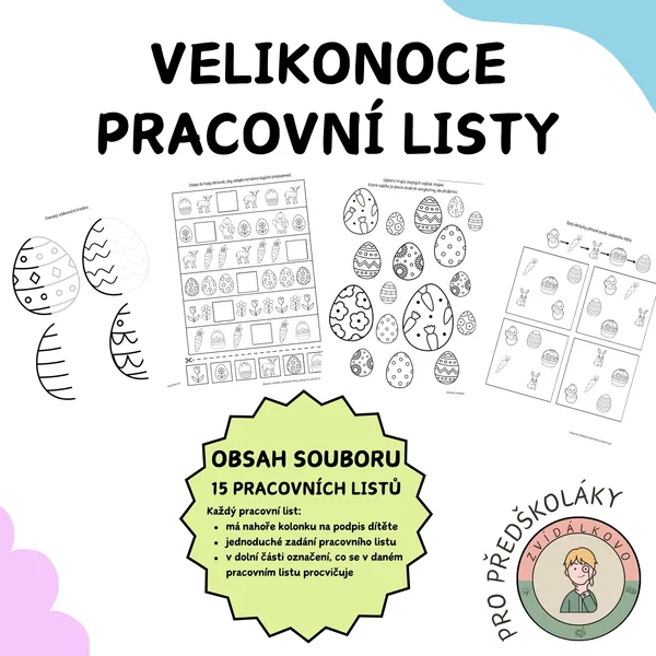 Velikonoce - pracovní listy  1