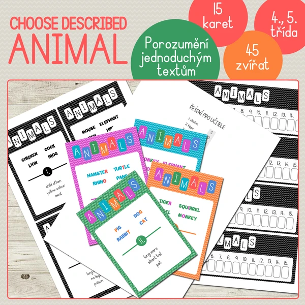Choose described animal 1