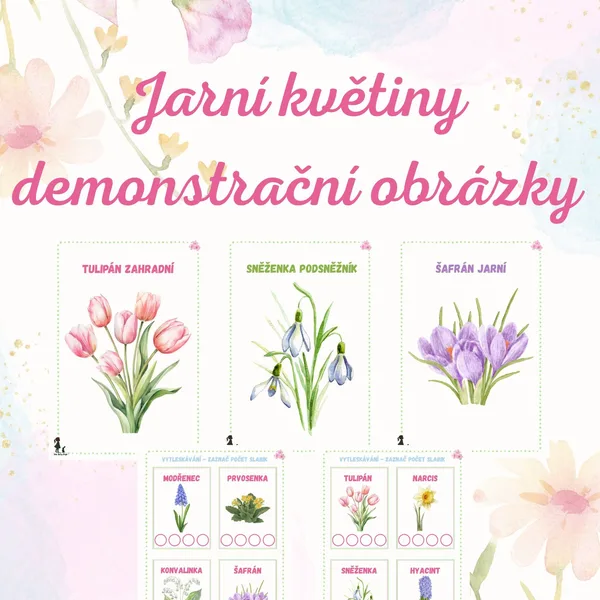 Jarní květiny - Demonstrační obrázky 1