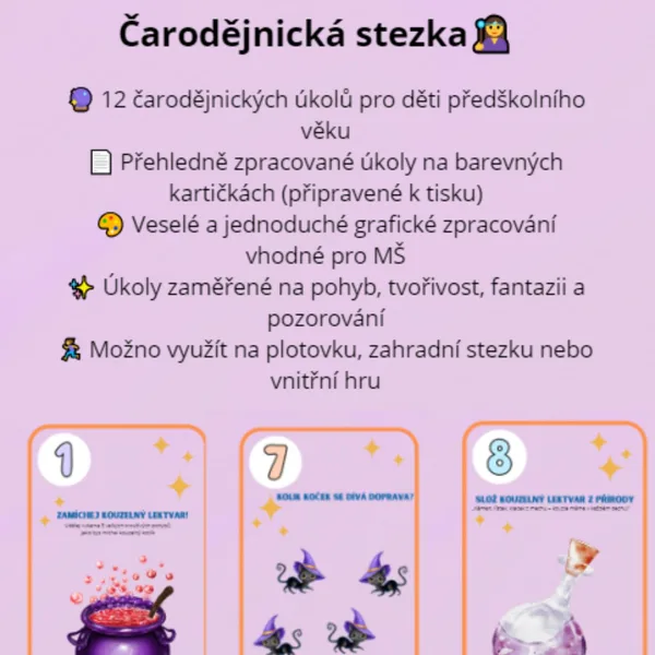 Čarodějnice - plotovka s diplomem 1