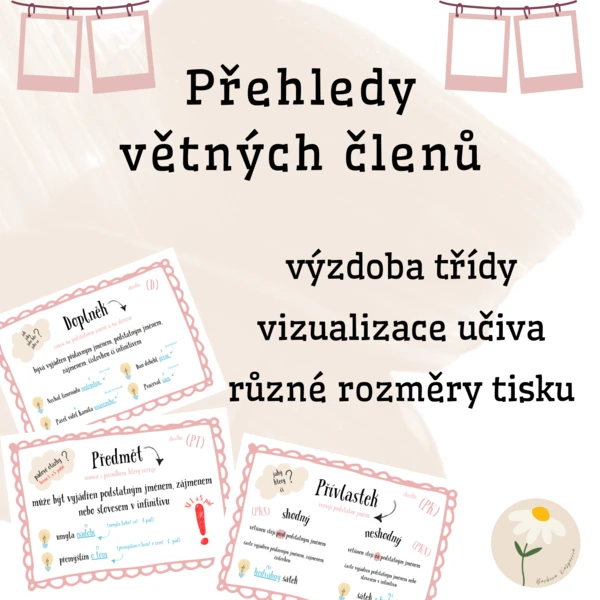 Přehledy větných členů 1