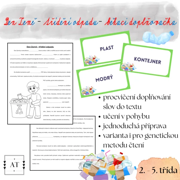 Den Země - třídění odpadu - běhací doplňovačka 1