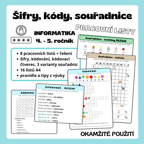 Šifry, kódy, souřadnice 1