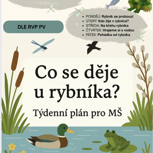 Co se děje u rybníka? ( živočichové u vody, jaro) 1