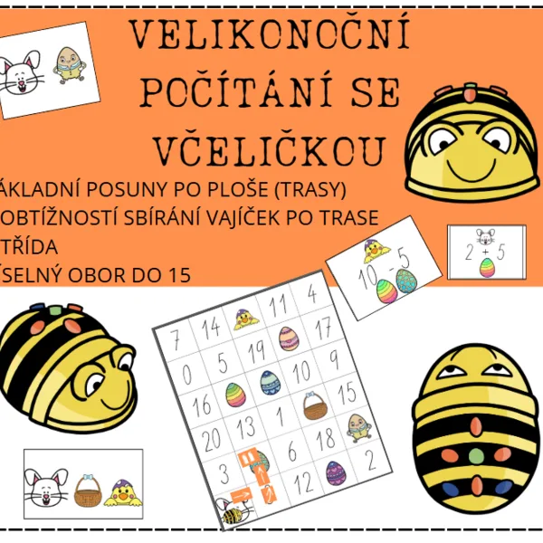 Velikonoční počítání s včelkou  1