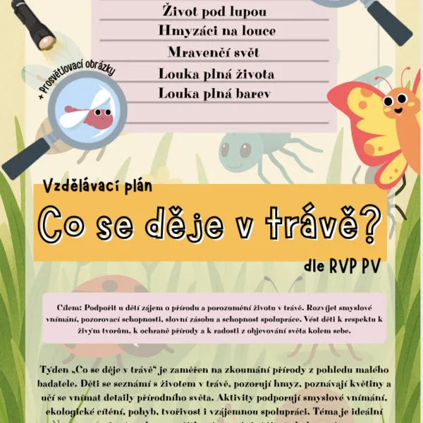 Co se děje v trávě? (jaro, hmyz, květiny) 1