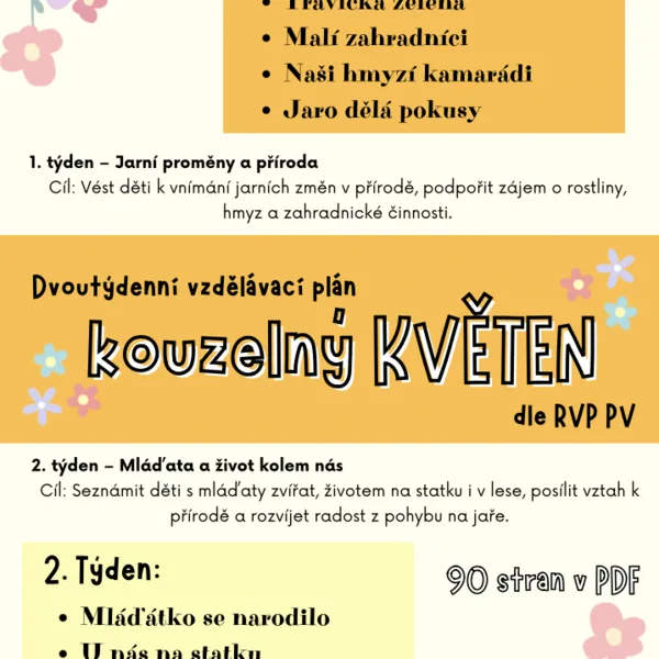 Květen - přípravy (jaro) 1
