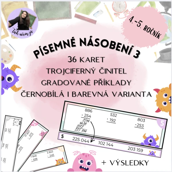 Písemné násobení 3 1