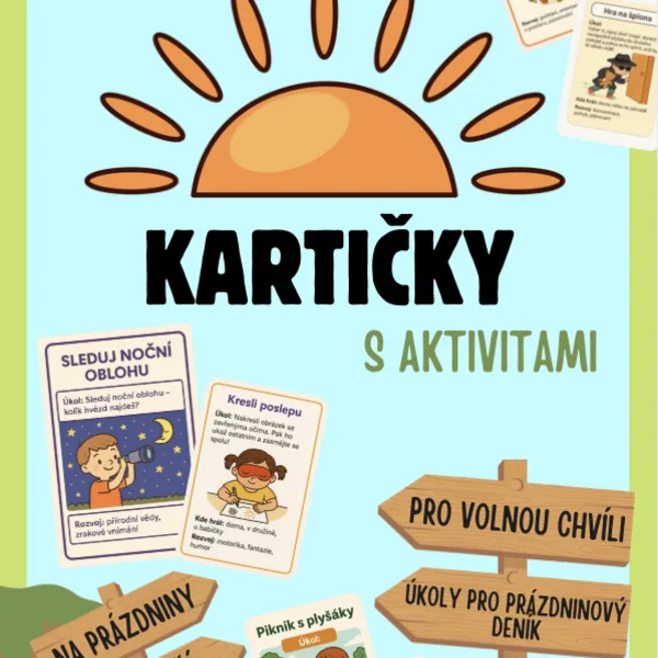 Zábavné úkoly, aktivity, prázdniny - úkolové karty 1