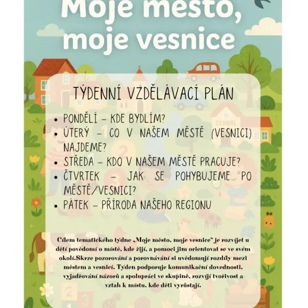 Město, vesnice - místo, kde žijeme 1