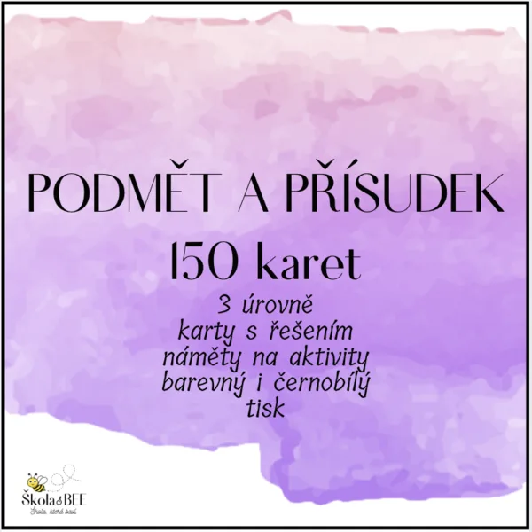 Podmět a přísudek 1