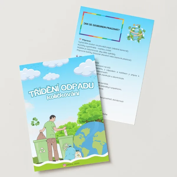 Třídění odpadu - kolíčkování 60 karet 1