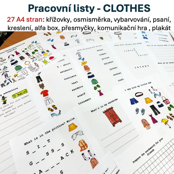 Pracovní listy - CLOTHES 1