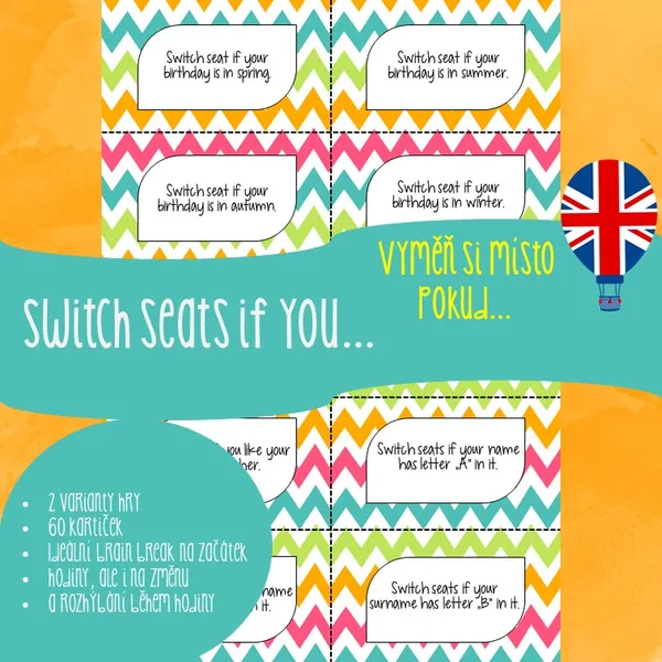 Switch seats if you... 1