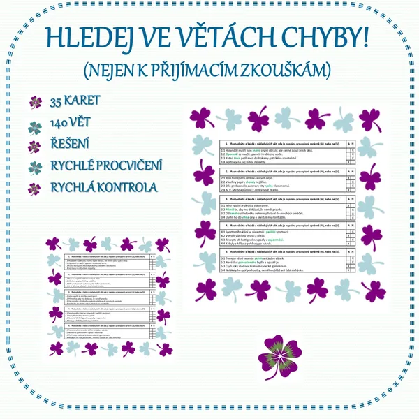 HLEDEJ VE VĚTÁCH CHYBY 1
