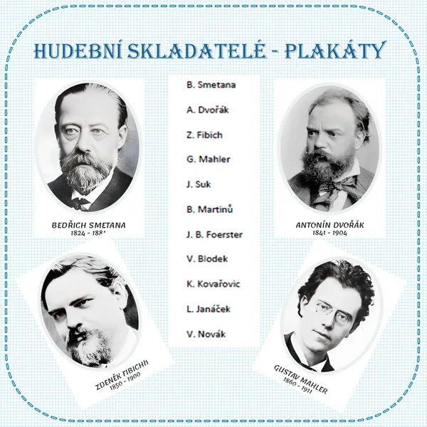 HUDEBNÍ SKLADATELÉ - PLAKÁTY 1