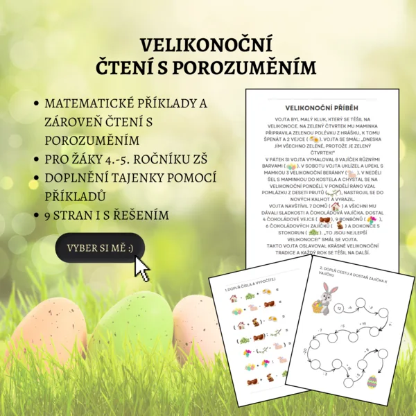 Matematické čtení s porozuměním-Velikonoce 1