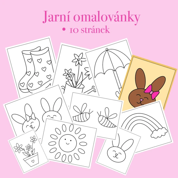 Jarní omalovánky 1