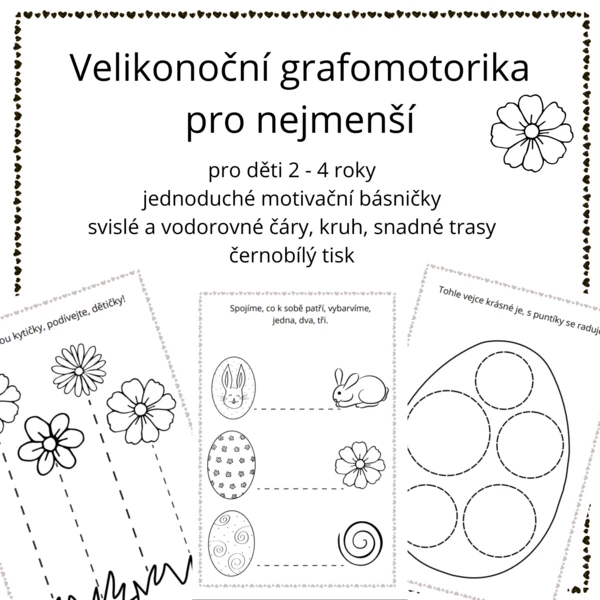 Velikonoční grafomotorika pro nejmenší 1