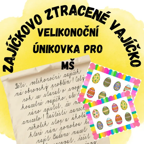 Ztracené zajíčkovo vajíčko - velikonoční únikovka pro MŠ 1