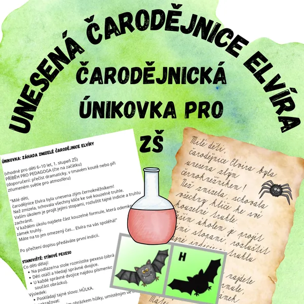 Unesená čarodějnice Elvíra - čarodějnická únikovka 1