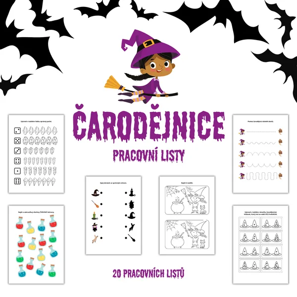 ČARODĚJNICE - pracovní listy 1