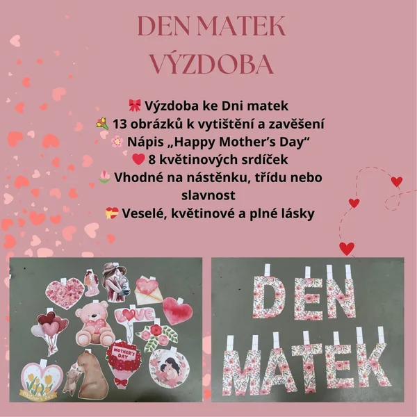 🎀 Den matek výzdoba 🌸 1