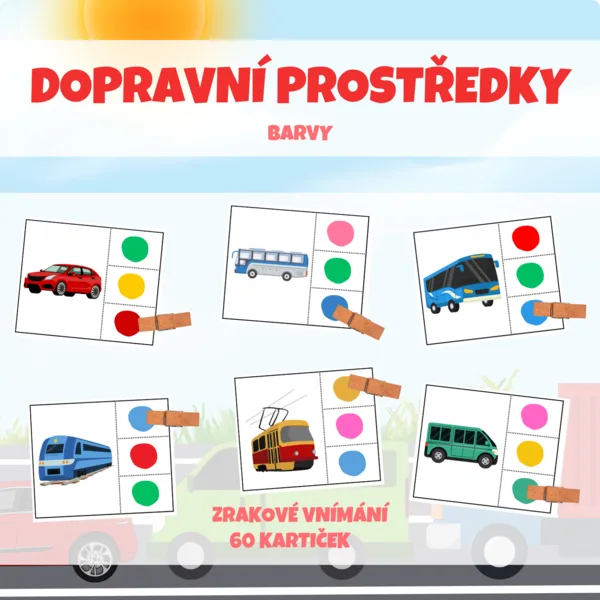 DOPRAVNÍ PROSTŘEDKY - barvy 1