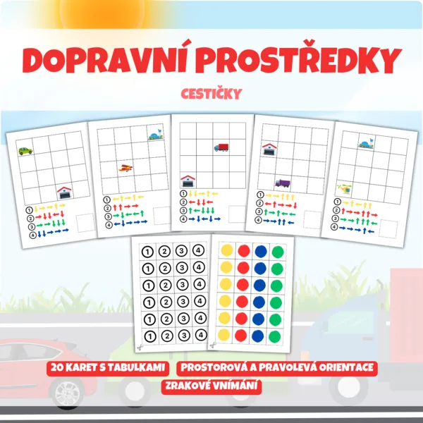 DOPRAVNÍ PROSTŘEDKY - cestičky 1