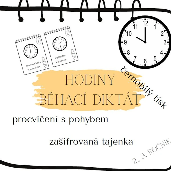 Hodiny běhací diktát  1