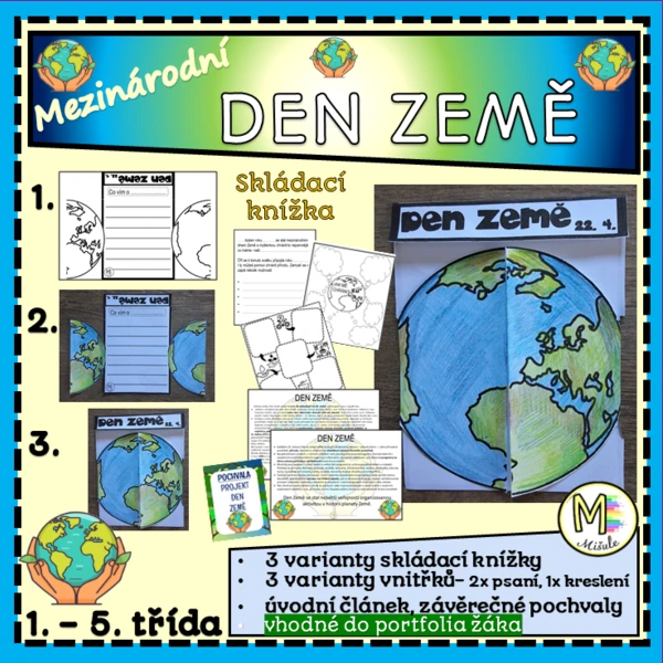 DEN ZEMĚ- SKLÁDACÍ KNÍŽKA 1