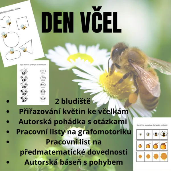 DEN VČEL - pracovní listy 1