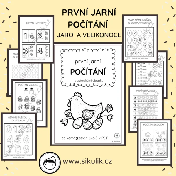 PRVNÍ JARNÍ POČÍTÁNÍ JARO A VELIKONOCE 1
