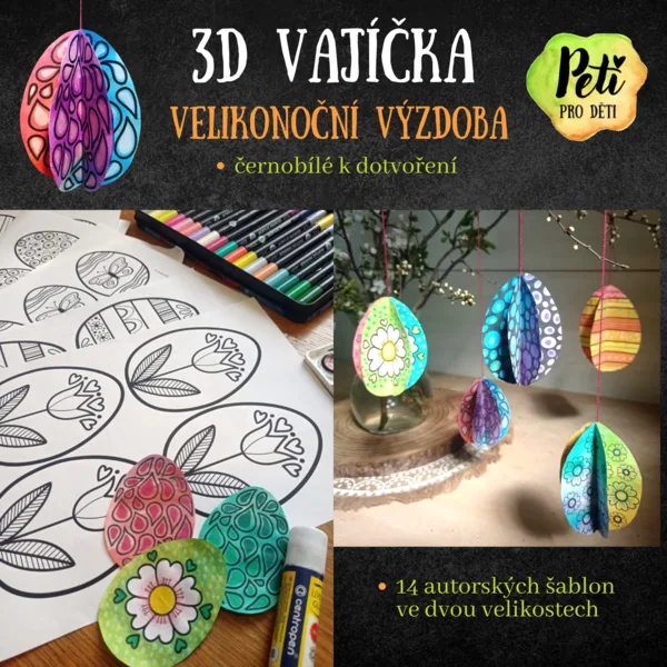 3D vajíčka - velikonoční výzdoba 1