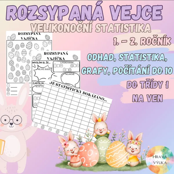 Rozsypaná vajíčka - statistika v 1. třídě 1