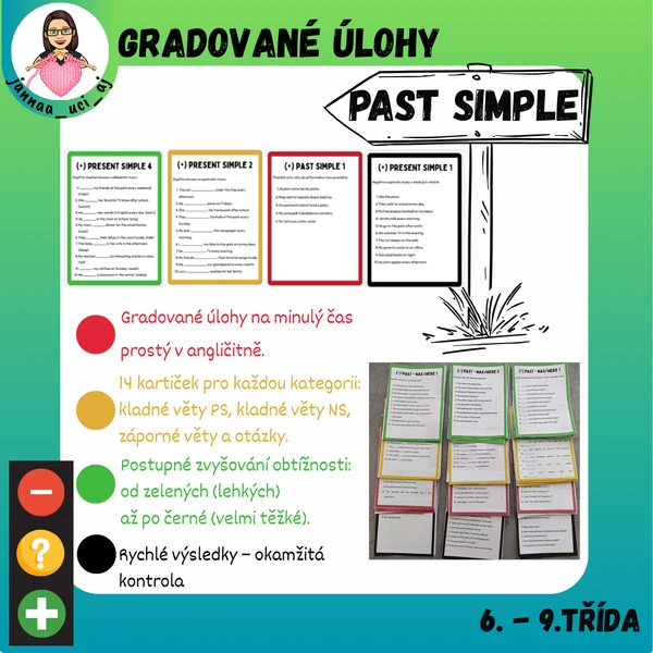AJ - Past simple - gradované úlohy 1