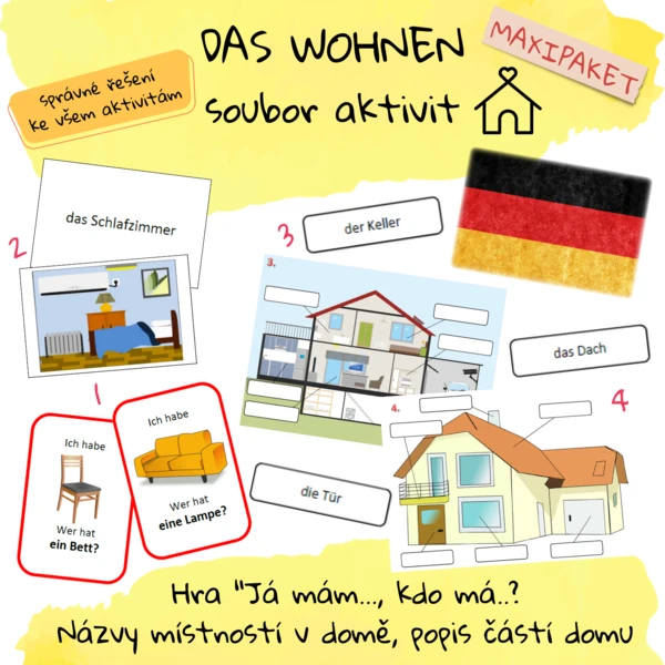 Das Wohnen - soubor aktivit 1