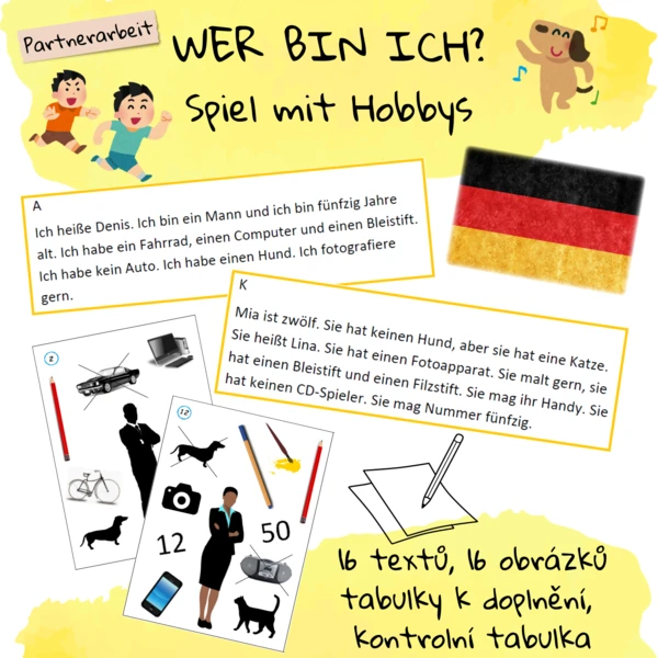 Wer bin ich? (Spiel mit Hobbys) 1