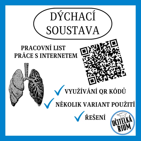 DÝCHACÍ SOUSTAVA - pracovní list, práce s internetem 1
