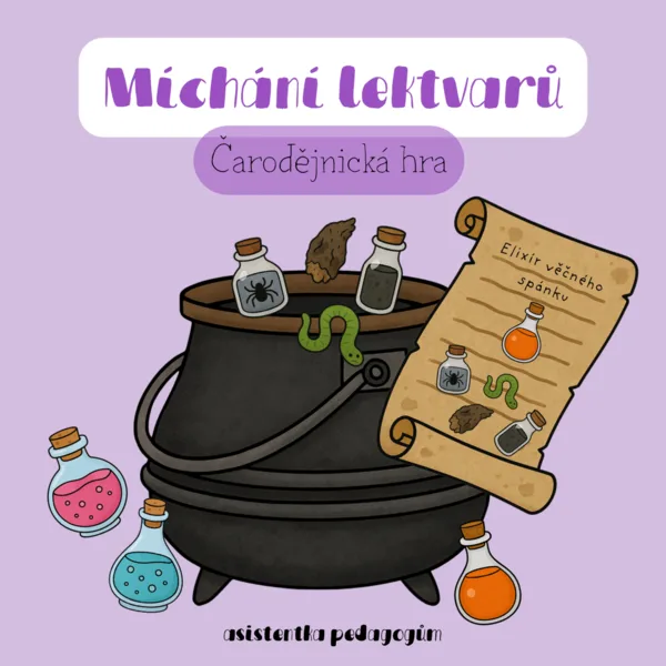 Čarodějnické míchání lektvarů - didaktická hra 1
